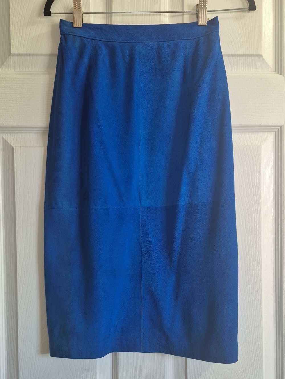 Vintage 100% Lamb Suede Women's Pencil Skirt